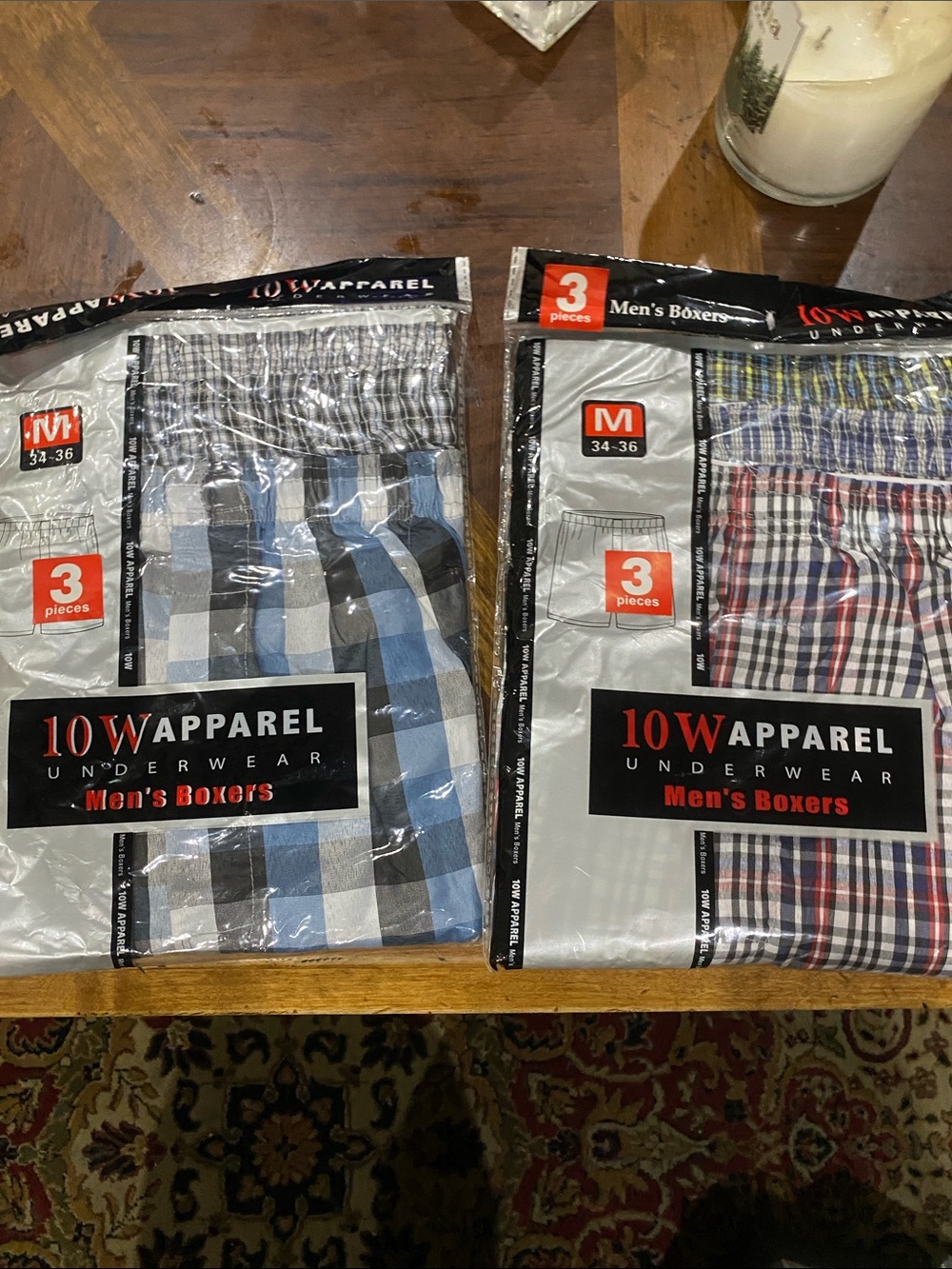 2 Packages of Men's (3 Pack) Boxers